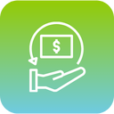 Compensation planning icon with dollar sign